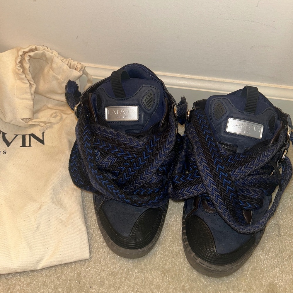 lanvin curb sneaker